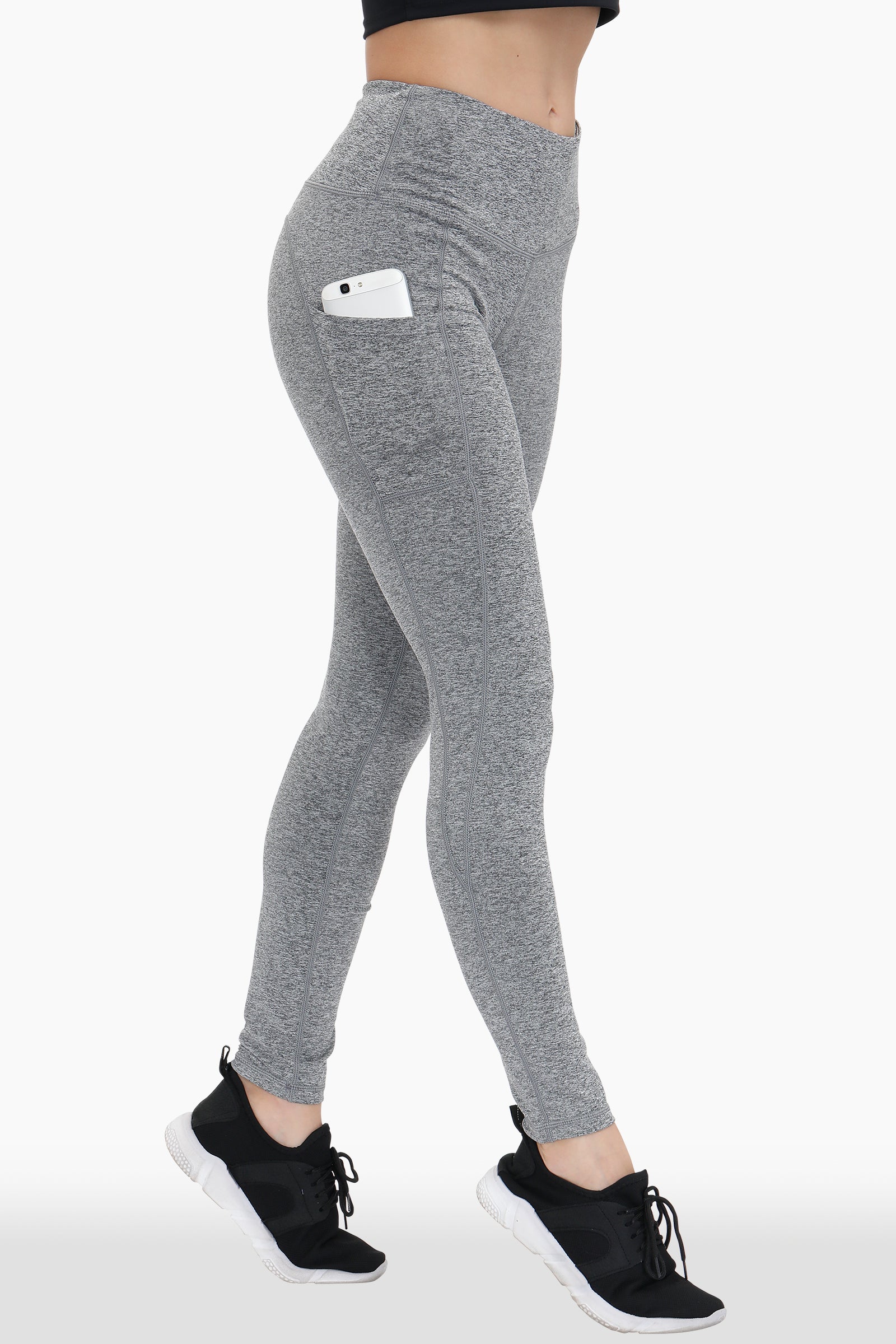 Buttery Soft High Waisted Yoga Pants Non-See-Through Full-Length Tights