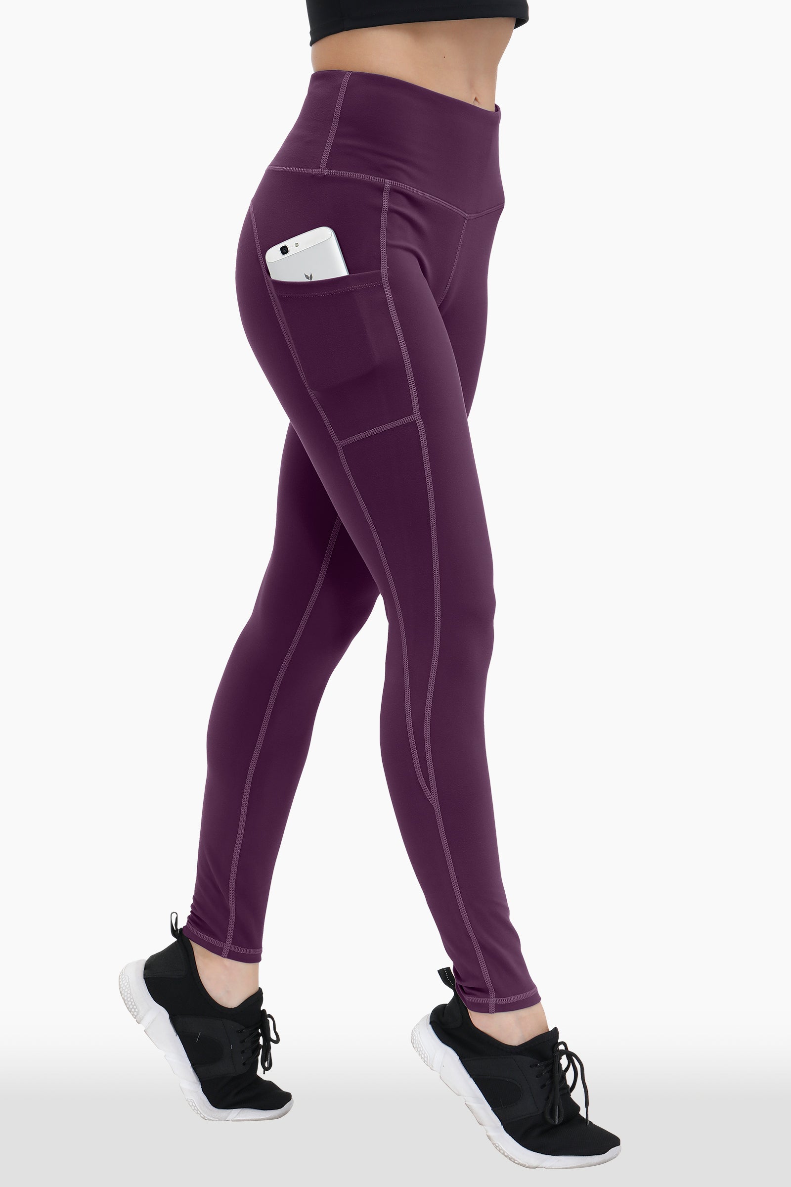 Buttery Soft High Waisted Yoga Pants Non-See-Through Full-Length Tights