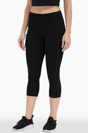 Buttery Soft High Waisted Non-See-Through Capri Leggings