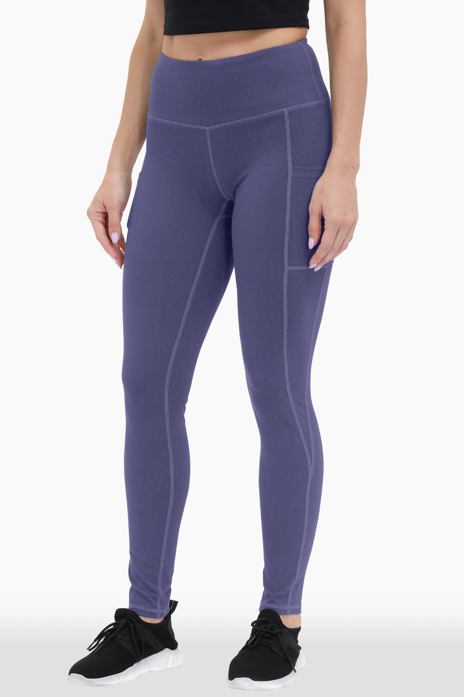 Buttery Soft High Waisted Yoga Pants Non-See-Through Full-Length Tights