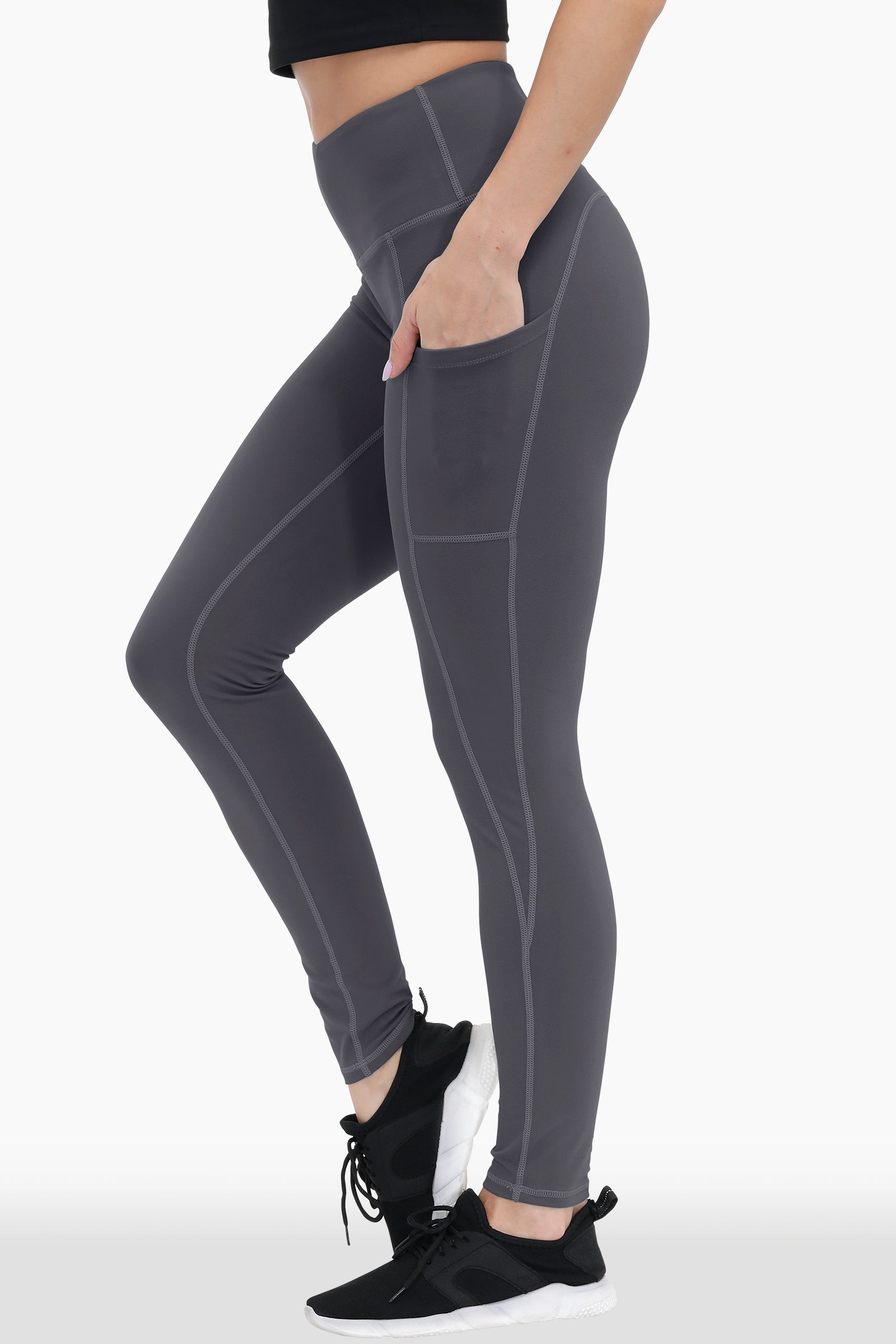 Buttery Soft High Waisted Yoga Pants Non-See-Through Full-Length Tights