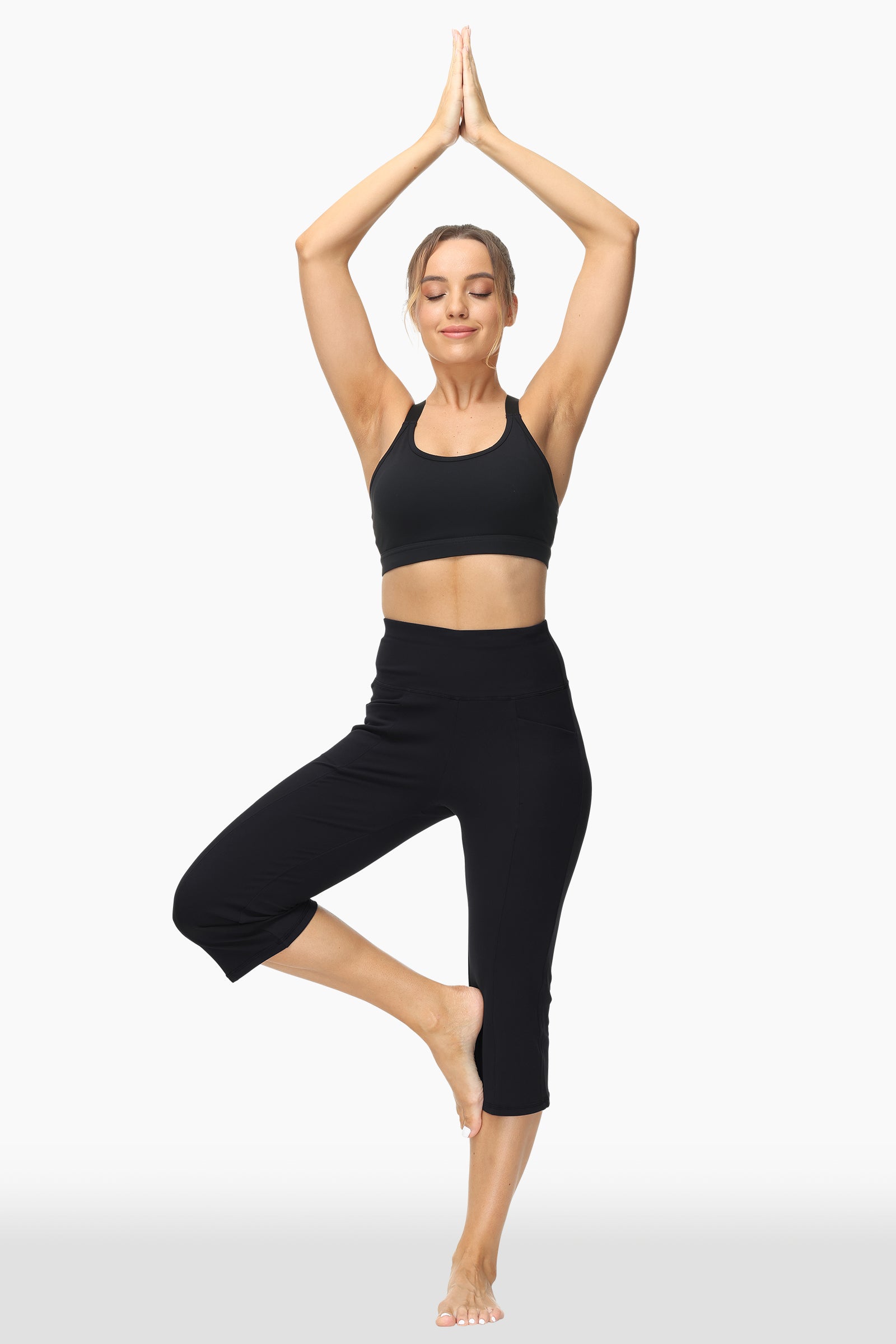 Non-See-Through Capri Leggings for Women High Waisted Buttery Soft Yoga Pants