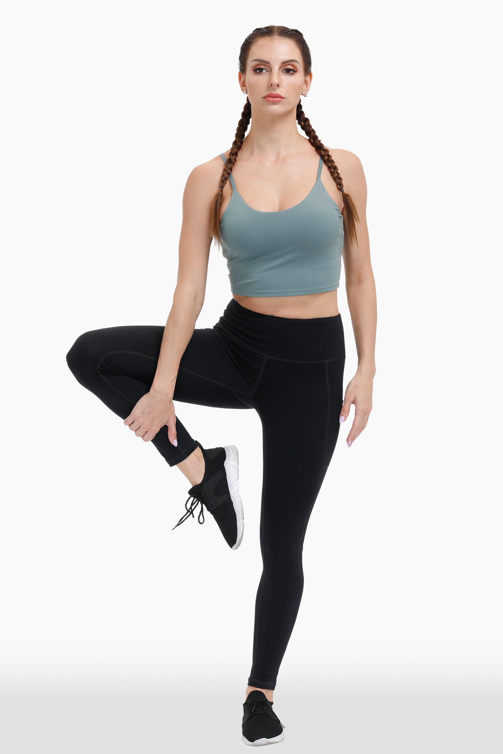 Buttery Soft High Waisted Yoga Pants Non-See-Through Full-Length Tights