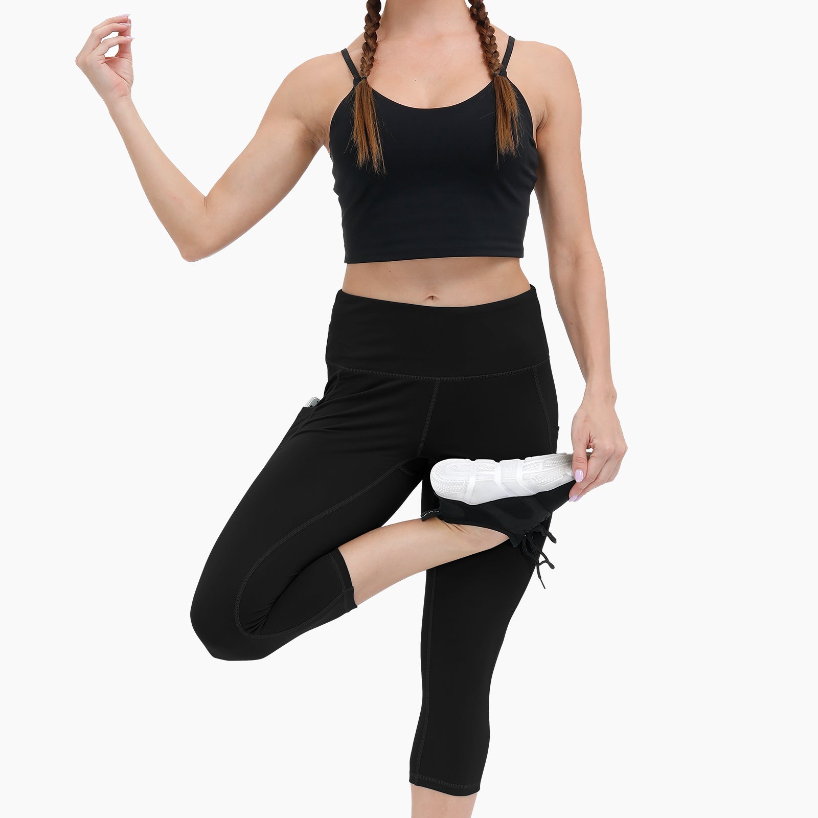 Buttery Soft High Waisted Non-See-Through Capri Leggings