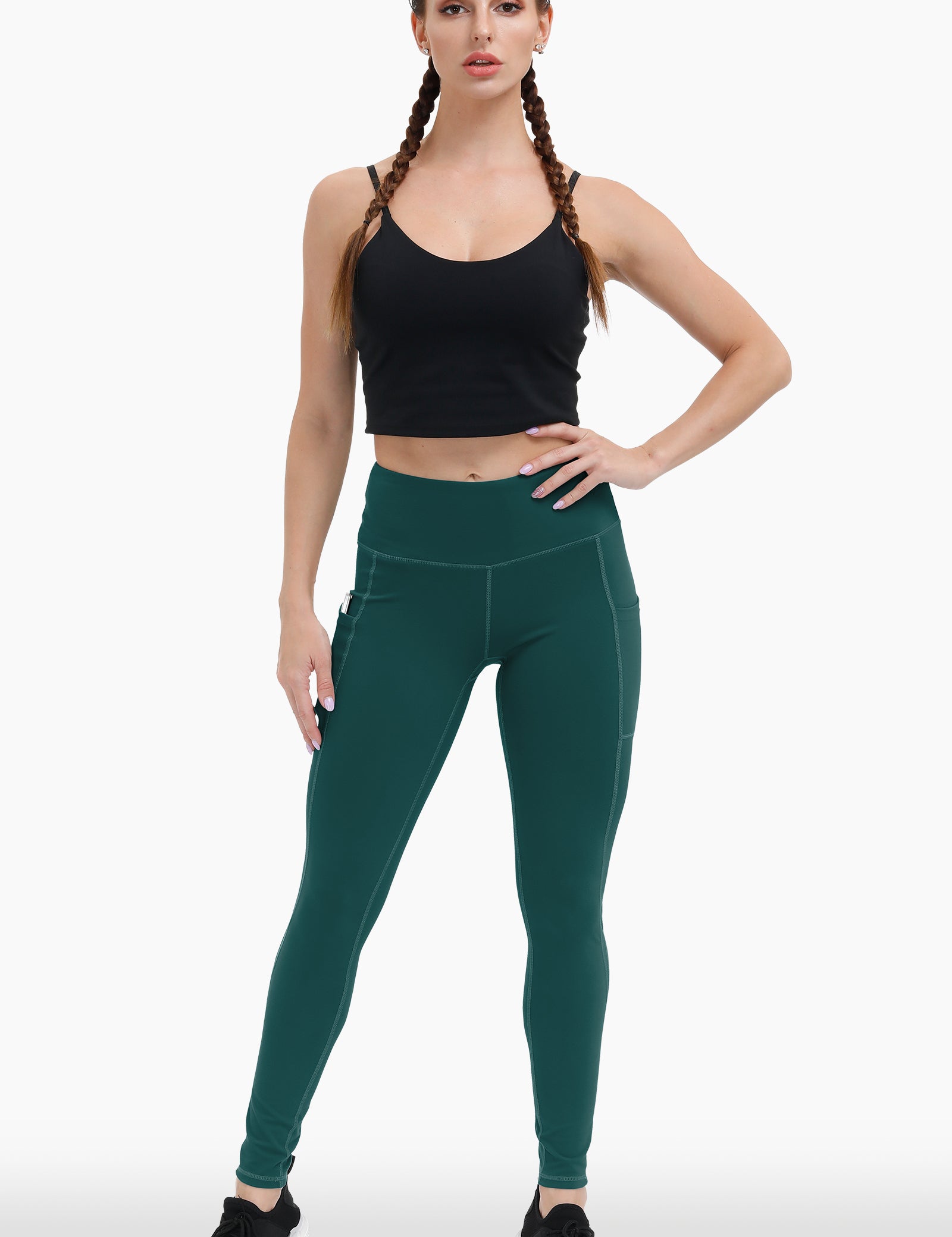 Buttery Soft High Waisted Yoga Pants Non-See-Through Full-Length Tights