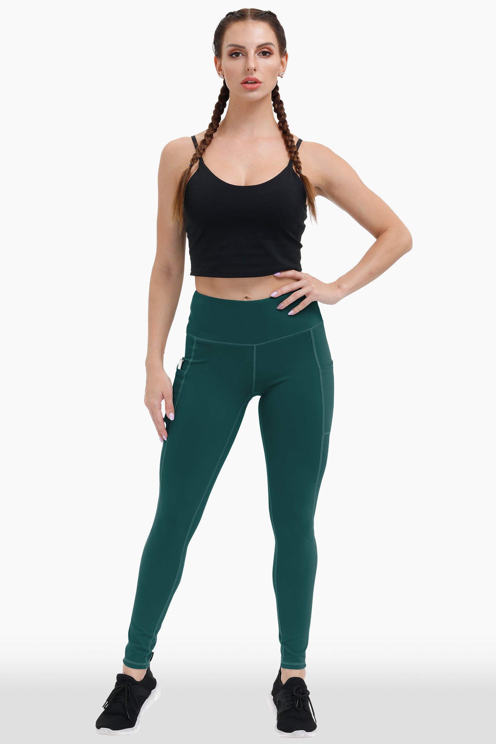 Buttery Soft High Waisted Yoga Pants Non-See-Through Full-Length Tights