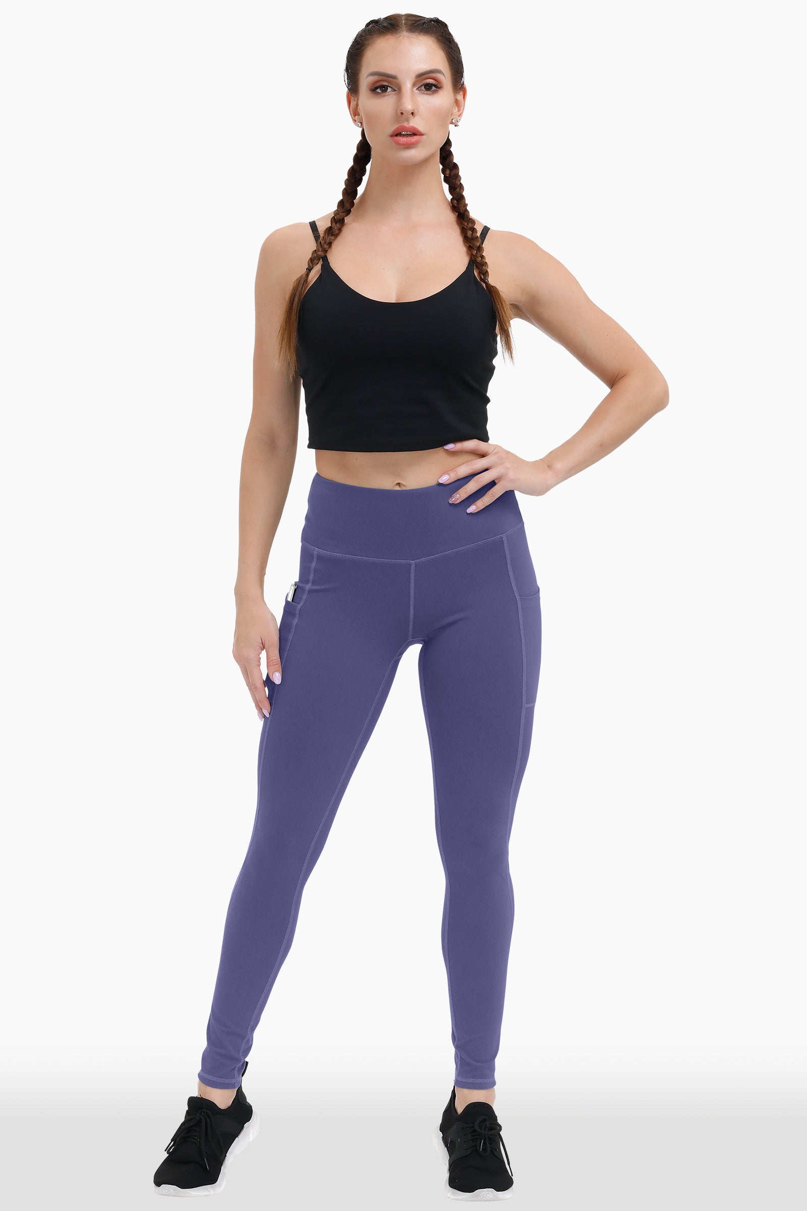 Buttery Soft High Waisted Yoga Pants Non-See-Through Full-Length Tights