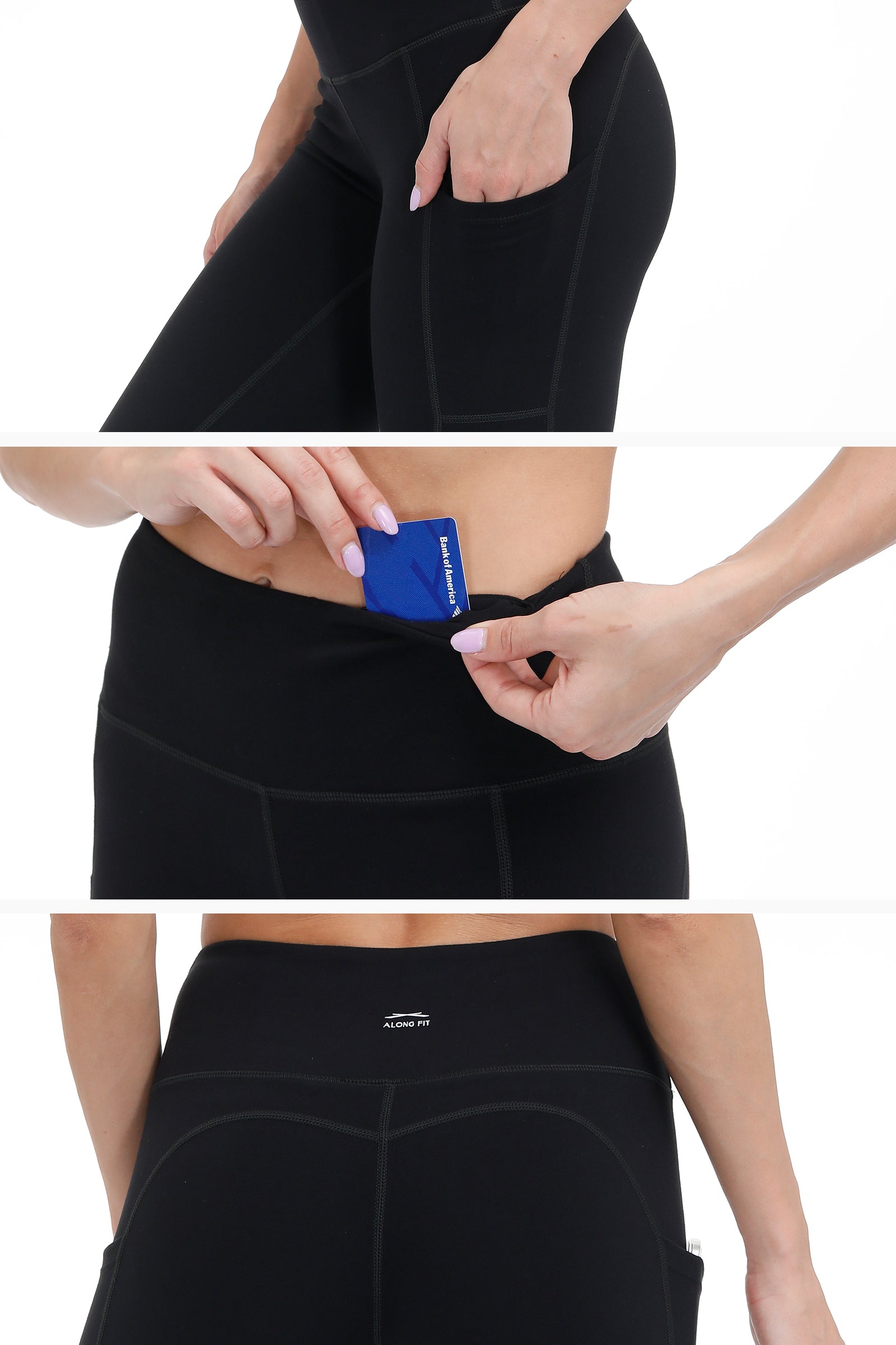 Buttery Soft High Waisted Yoga Pants Non-See-Through Full-Length Tights