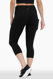 Buttery Soft High Waisted Non-See-Through Capri Leggings